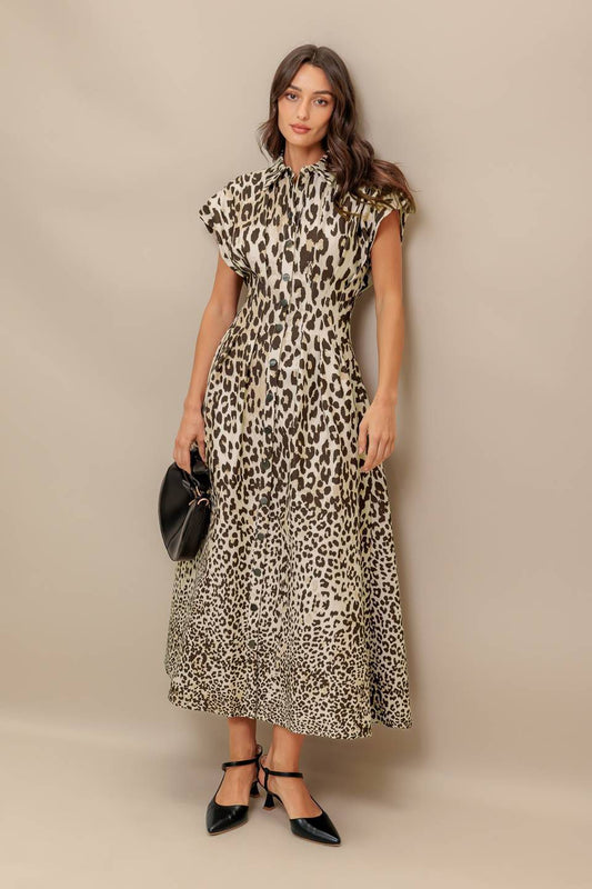 Vivian Printed Midi Dress