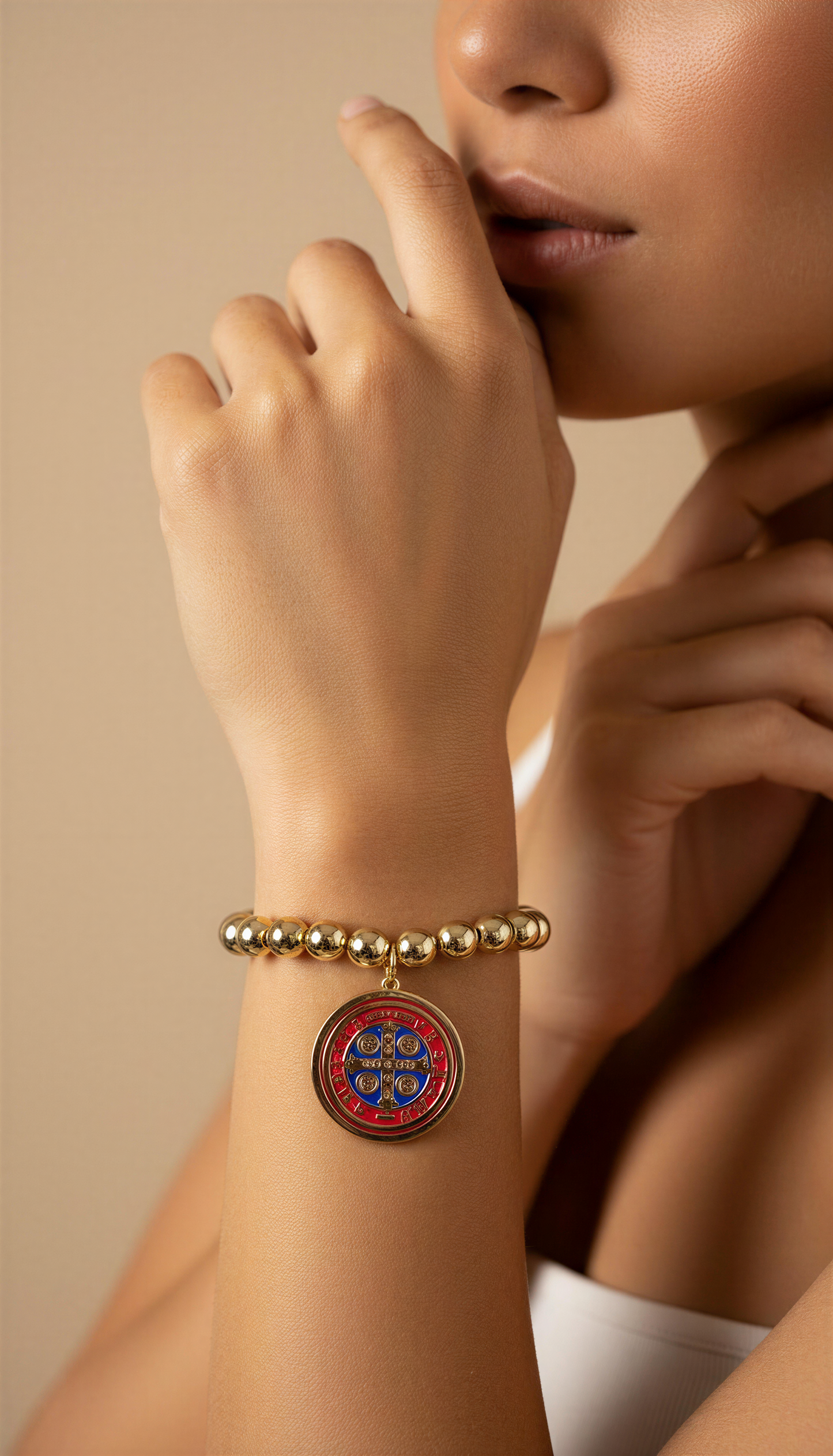 Saint Benedict Large Bead Bracelet