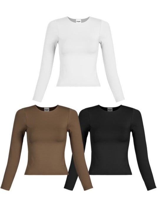 Dynamic 4077 Crewneck Plain Long Sleeve